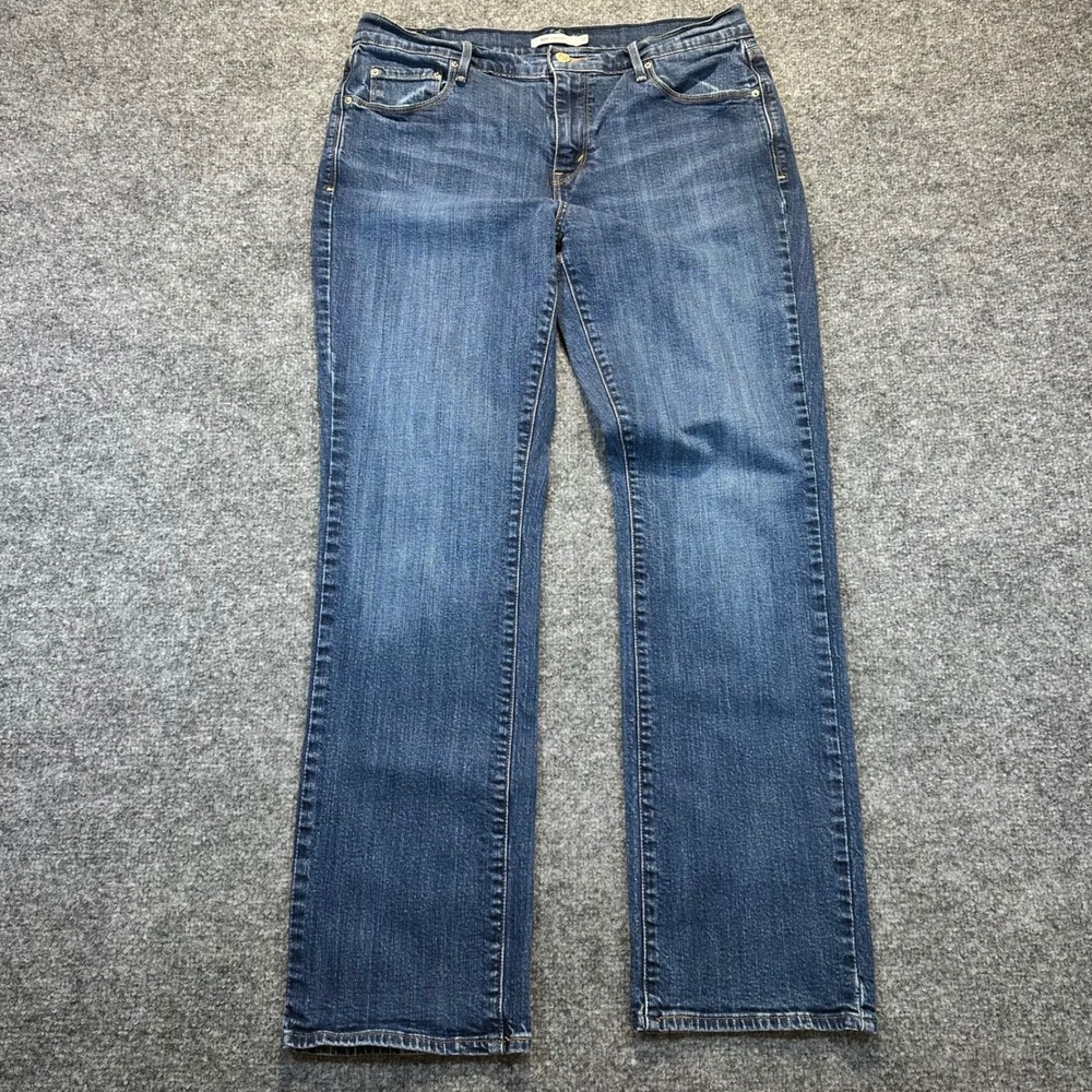 Levi's‎ 505 Straight Jeans Womens 12 Blue Medium Wash Denim Classic Casual